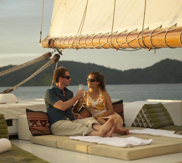 Aboard the beautiful RAJA LAUT yacht