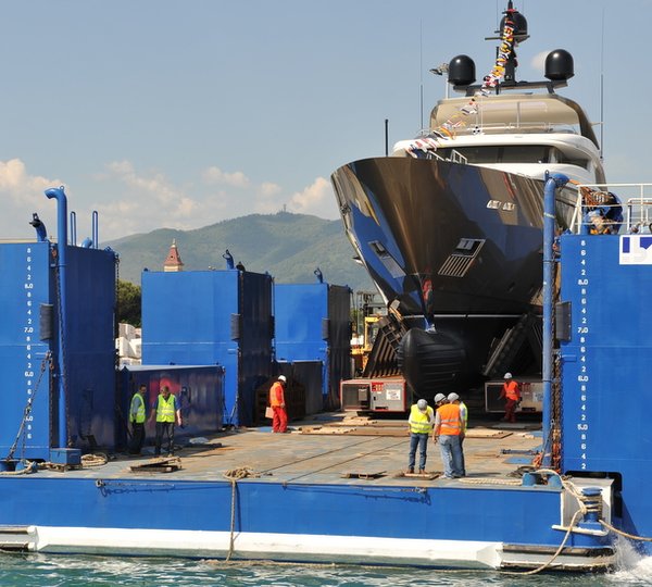 Achilles superyacht - front view