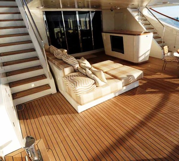 Aft Deck of Motor yacht Basmalina II ex Project Sunbeam