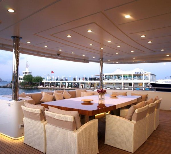 Al freasco dining area - Bilgin Yacht Tatiana