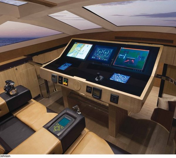 Alpha 76 Express yacht - Wheelhouse Photo by Forest Johnson
