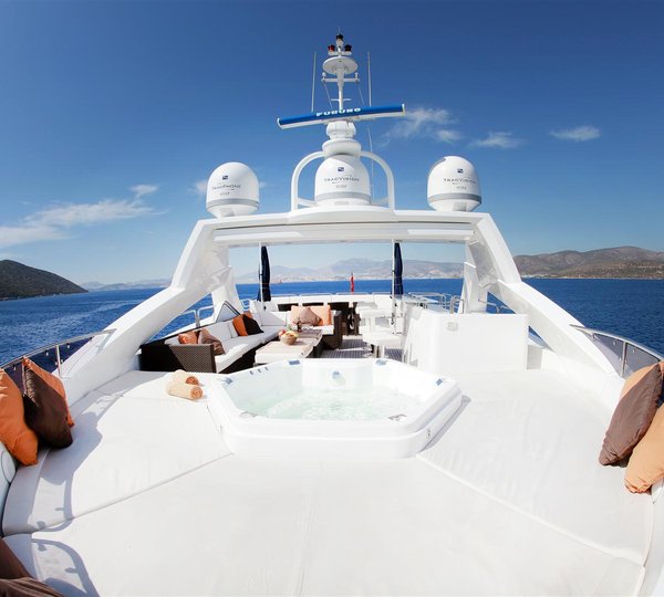 Barracuda Red Sea sky deck view with spa pool