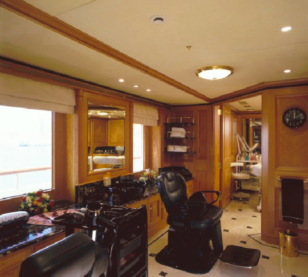 Beauty saloon aboard REVERIE superyacht by BENETTI