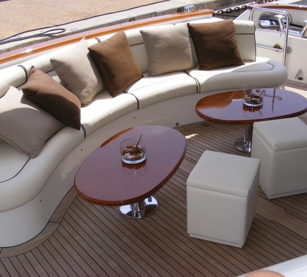 Benetti Yacht BACCHANAL -  Aft Deck Seating