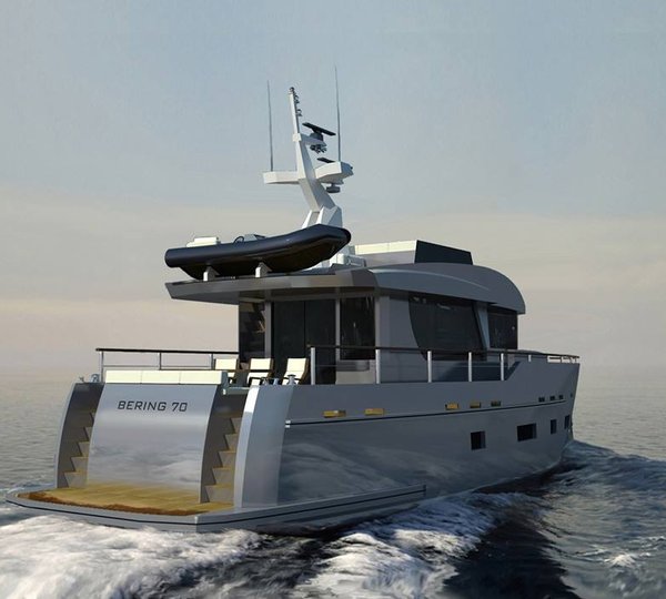 Bering 70 Yacht - aft view