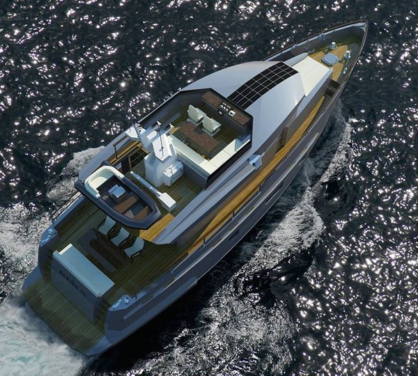 Bering 70 Yacht from above