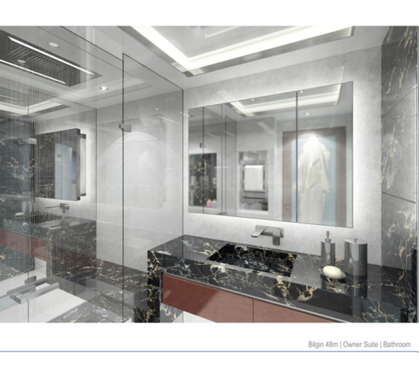 Bilgin 156 owner bathroom