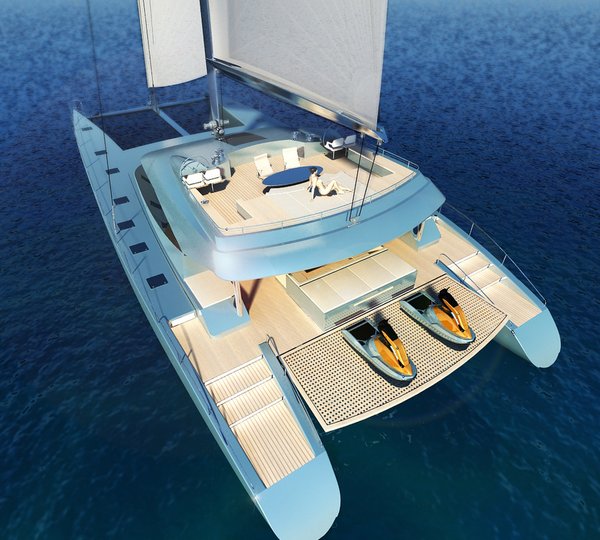 Blue Coast 78 Yacht - aft view