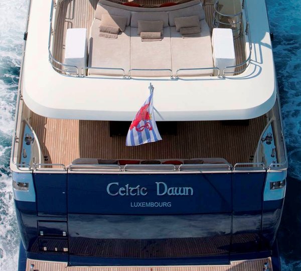 CELTIC DAWN -  Aft View