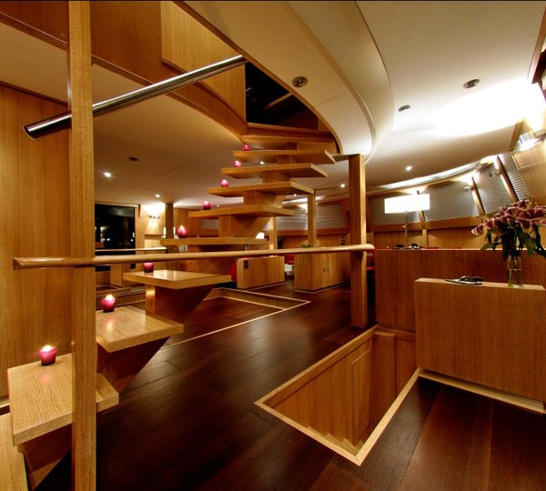 Catamaran BRADLEY -  Stairs from Salon to Upper Deck
