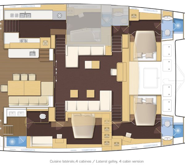 Catamaran Firefly -  Layout