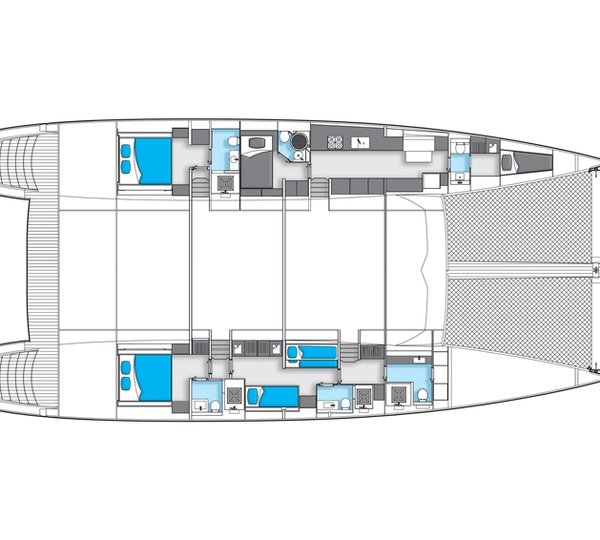 Catamaran LEVANT - Layout