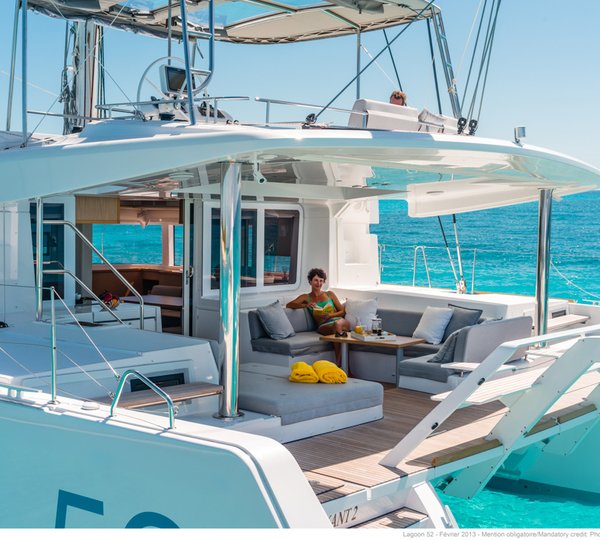 Catamaran LOTUS - Aft deck