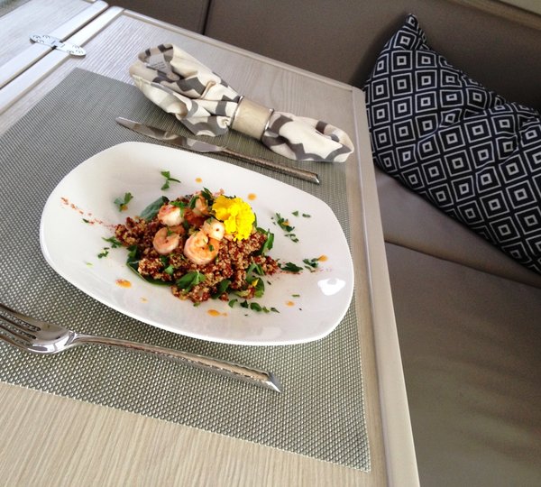 Catamaran SOMETHING WONDERFUL - Al Fresco Dininng 2