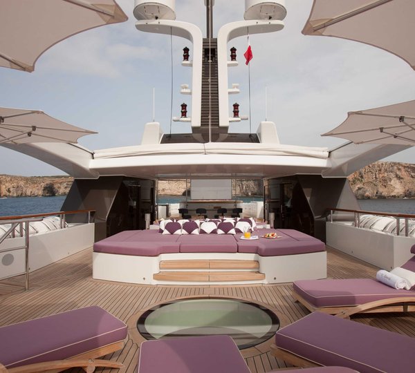 Charter Yacht ST DAVID -  Sundeck looking forward