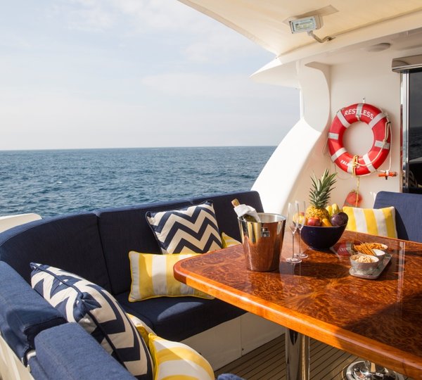 Charter yacht RESTLESS - Upper Deck