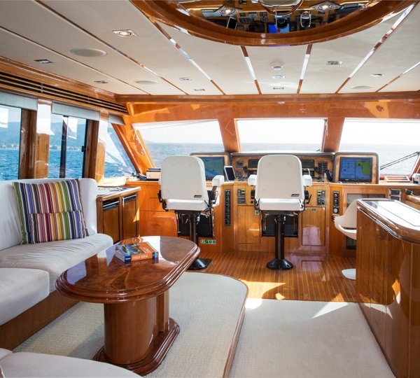 Charter yacht RESTLESS - Wheelhosue