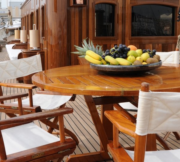 Classic Sailing Yacht XARIFA -  Al fresco DIning