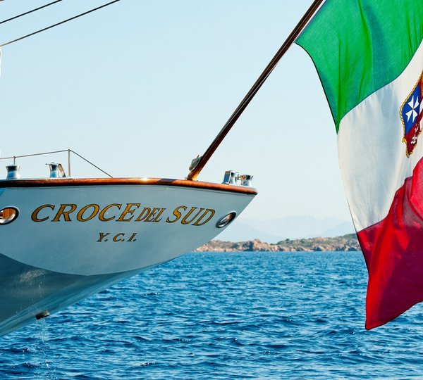 Classic sail yacht CROCE DEL SUD - Stern