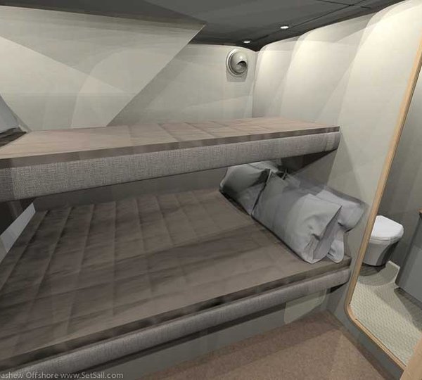 Dashew FPB 78 Yacht - Guest Cabin