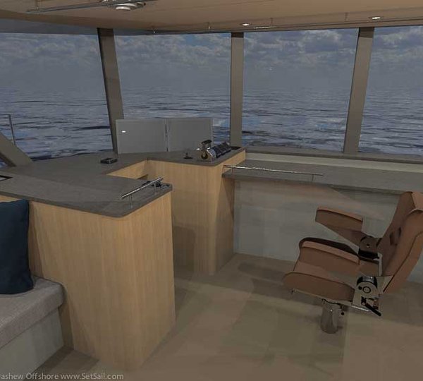 Dashew FPB 78 Yacht - Navigation Desk
