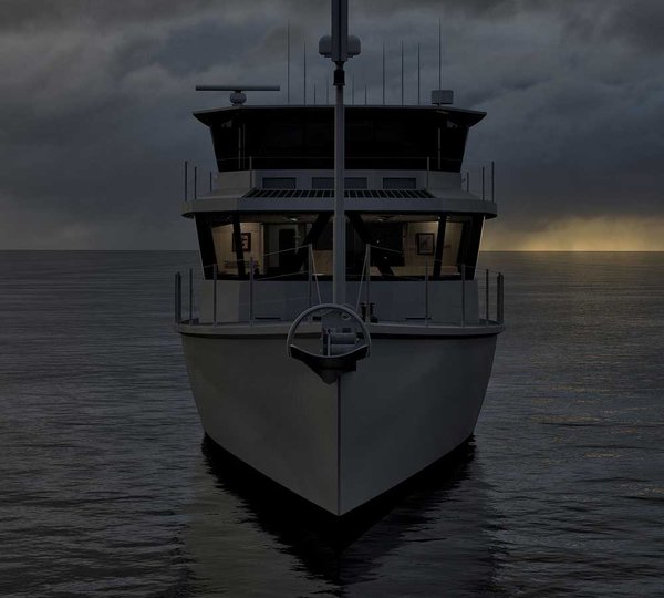 Dashew FPB 78 Yacht - front view