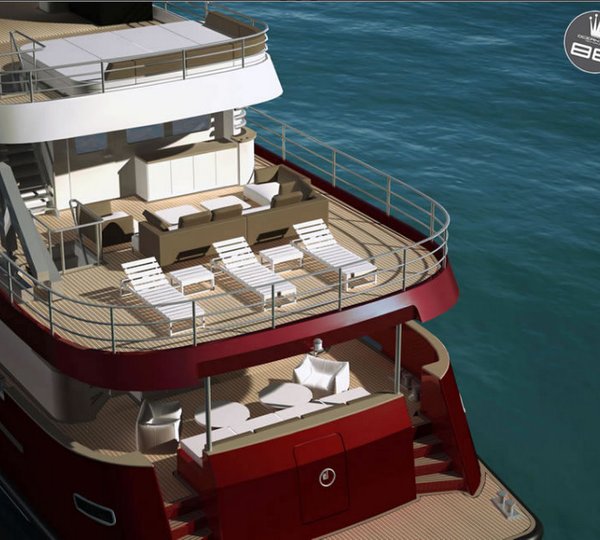 Decks on the luxury yacht Ocean King 88