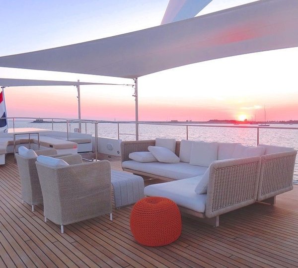 Feadship motor yacht SULTANA Sundeck after her refit