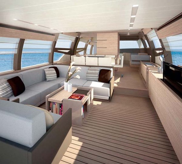 Ferretti 720 motoryacht salon