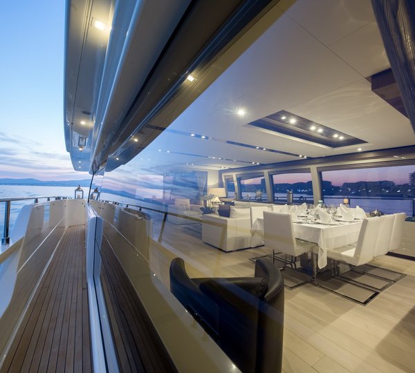 Ferretti 96 JAG B - Salon view from starboard