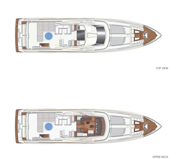 Ferretti AMORE MIO - Layout decks