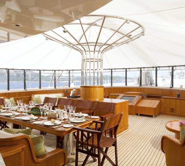 GALAXIA - Aft Deck Dining