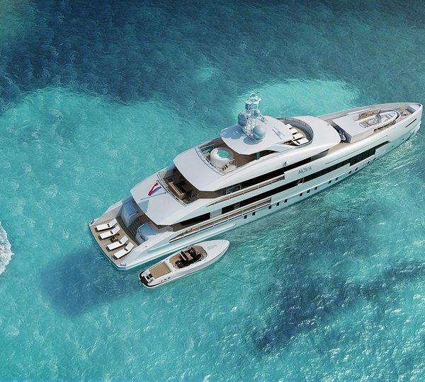 HOME rendering view from above with tender and jetski