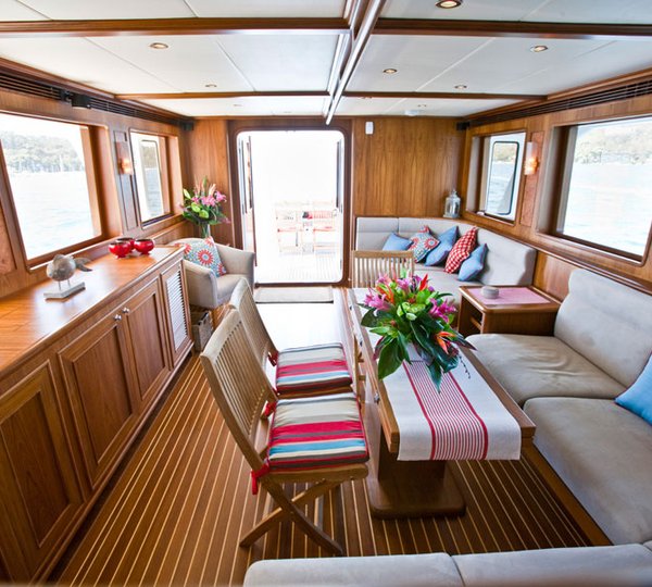 Interior of the Motor Yacht Aroona
