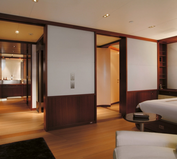 Interior of the perini Navi Yacht Rosehearty