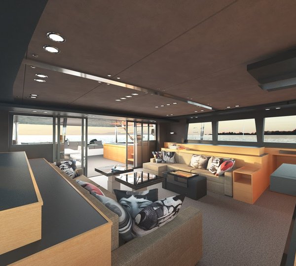 Rendering Salon view aft