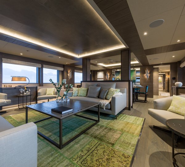 LA PASSION - main deck salon Photo courtesy of Jeff Brown