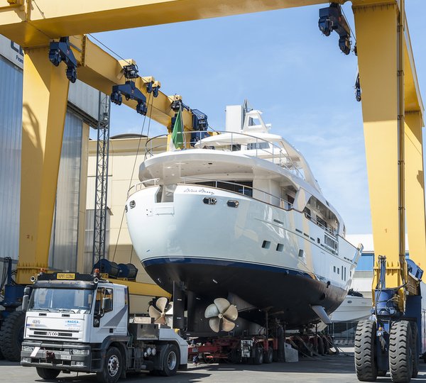 Launch of BSD 108 RS superyacht Blue Berry at Benetti Sail Division