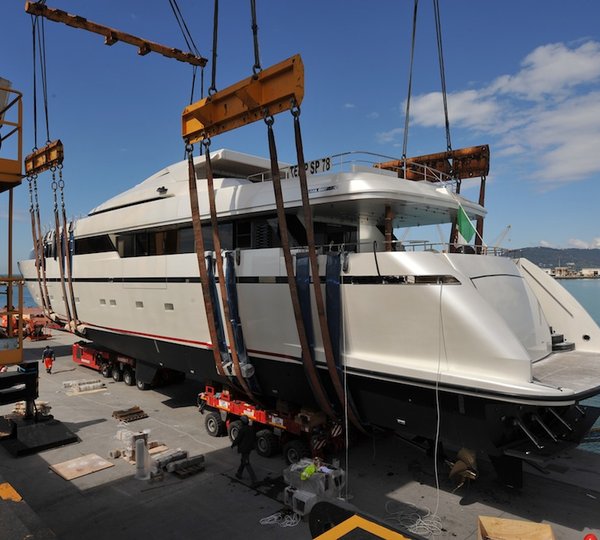 Launch of the 40Alloy superyacht Liliya