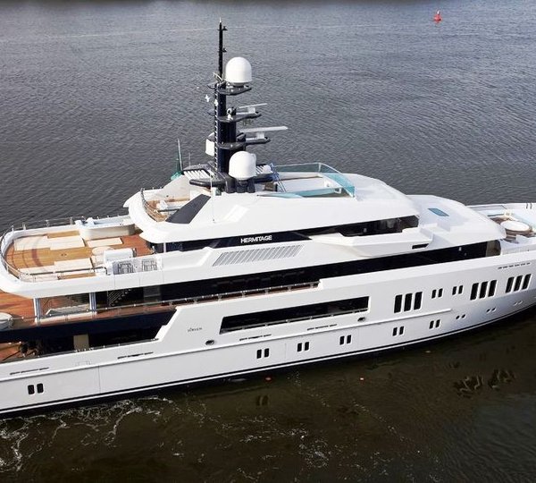 Lurssen Motor yacht Hermitage undergoes Seatrial