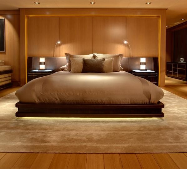 Luxurious cabins aboard Musashi superyacht