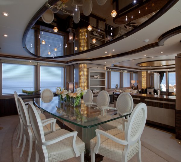 Luxury super yacht Belle Anna - Dining