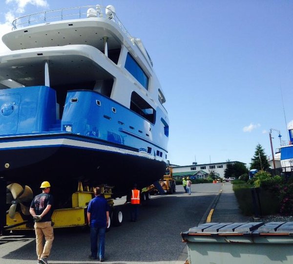 Luxury yacht Baden - aft view