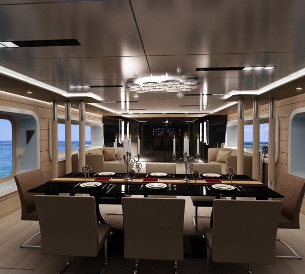 Luxury yacht NB 89 - Dining