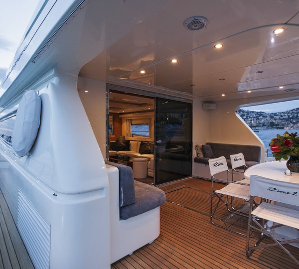 MY DIONE DUE - Aft deck