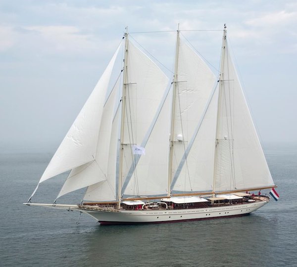 Mega yacht Mikhail S. Vorontsov - side view