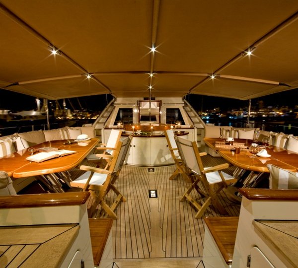 Mirabella III -  Cockpit Bimini and Dining