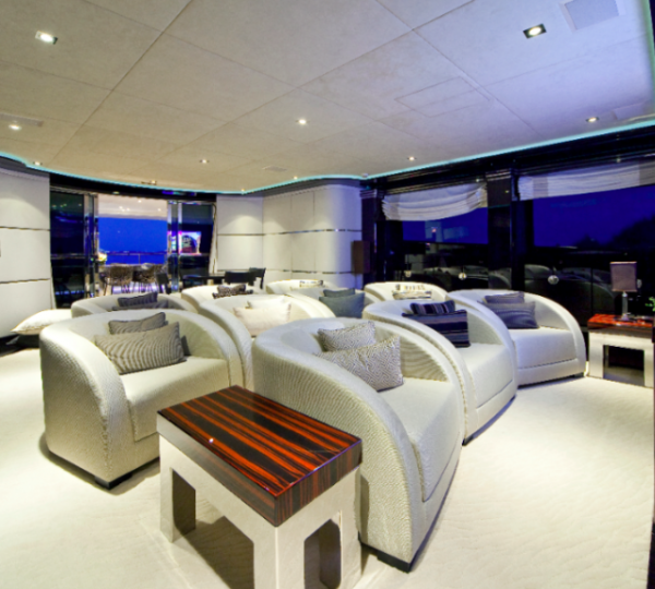 Mondomarine Manifiq Yacht - Cinema - Interior by Luca Dini Design