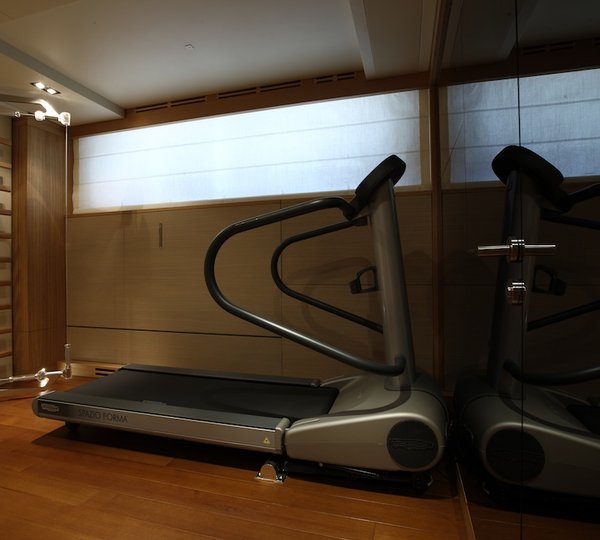 Motor Yacht Exuma Gym - photo courtesy of Perini Navi