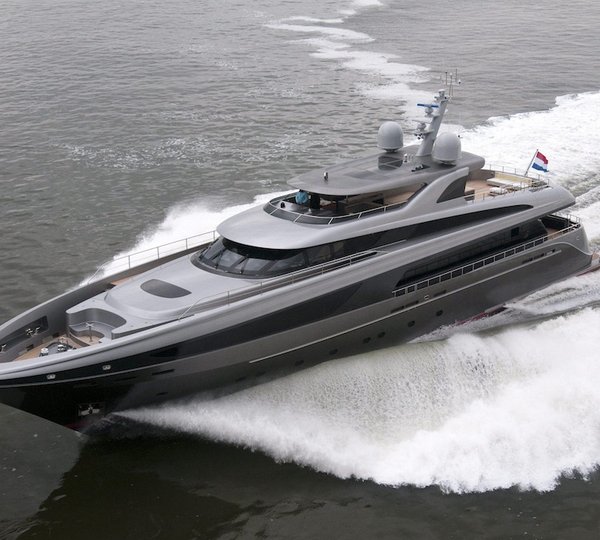 Motor Yacht Lucia-M Photo Credit to E.J. Bruinekool